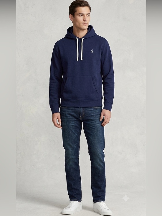 Ralph Lauren Other - Ralph Lauren Performance Navy Pullover Hoodie with White Drawstrings. Athletic L
